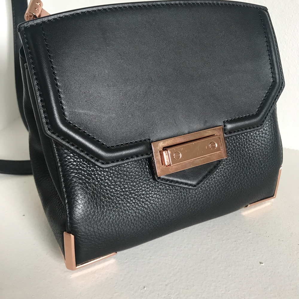 Alexander Wang Marion Bag in Black With Rose Gold